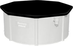 Bestway Hydrium - Piscina de Pared de Acero con Filtro de Arena, diámetro de 300 x 120 cm, Gris, Redonda