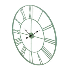 Modern Round Metal Wall Clock, Decorative Circular Hanging Clock for Living Room, Bedroom and Office