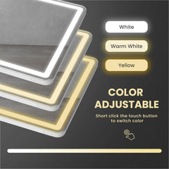 64 x 21 Inch Full Length LED Floor Mirror with Stand, Wall Mounted Full Body Mirror