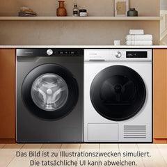 Waschmaschine, 9 kg, 1.400 U/min, EEK: A, Mikroplastik-Programm, Ecobubble, 14 Programme, WiFi SmartControl, Schwarz, WW90CGC04AABEG