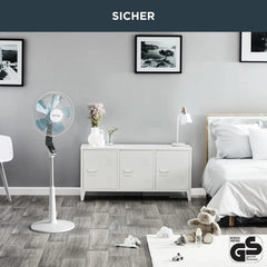 Rowenta Turbo Silence Standventilator, 45 dB(A), 72 m³/min Luftstrom, 4 Geschwindigkeiten, Silent Night & Turbo Boost, 120° Oszillation,