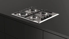 TEKA Placa de Gas Butano, 60 cm, 4 Fuegos, Mandos Ergonómicos, Seguridad Termopar, Parrillas Esmaltadas, HLX 640 KL