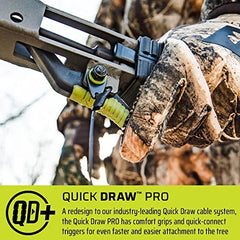Lightweight Aluminum Climbing Treestand with Padded Seat, 300 Lb. Capacity, Safety Harness Included