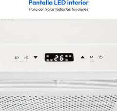MEDION Smart Split Aire Acondicionado Caravana P502 (5000 BTU, 3 en 1, Refrigeración, Deshumidificación, Ventilador, hasta 12 m², ideal para caravanas