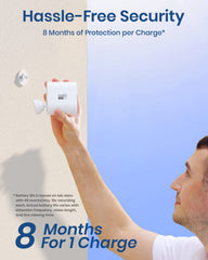 Wireless Outdoor Security Camera System – 2K HD, 166° Wide Angle, 100% Wire-Free, No Monthly Fees
