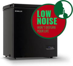 5.0 Cu. Ft. Chest Freezer with 2 Removable Stainless Steel Baskets, Electronic Control, 41°F to -15°F, Black