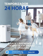 Aire Acondicionado Portátil 9000 BTU, 4 en 1