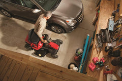382cc 6-Speed Riding Lawn Mower with Adjustable Cutting Height