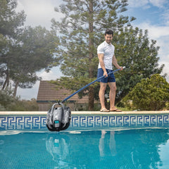 Cecotec Robot Limpiafondos Piscina sin Cable Conga Pooldroid 2000 FloorMaster. Autonomía 100mins, Piscina sin Pendientes, hasta 80m2, Profundidad