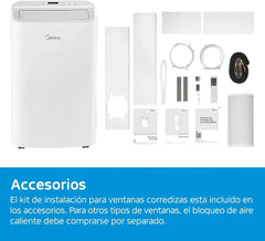 MIDEA Pingüino Aire Acondicionado Portátil 3 en 1 | 3000 Frigorías / 12000 BTU | Air conditioner Silencioso 43m2 - Deshumidificador Ventilador