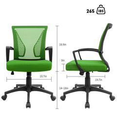Ergonomic Mesh Office Chair with Lumbar Support, Breathable Computer Desk Chair
