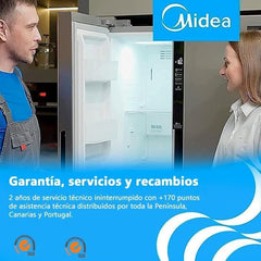 Midea Nevera pequeña 113L con Congelador - Mini frigorífico pequeño para la Habitación/Caravana/Camping - Mini Bar Bajo Consumo - Frigorifico Bajo