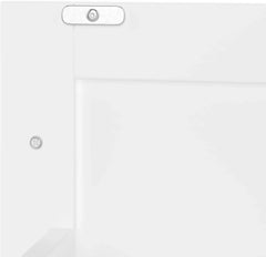 Moimhear Mueble de baño de pie, lavabo, lacado completo, tres cajones silenciosos, lavabo de cerámica integrado (blanco, 76 x 46 x 83,5 cm)