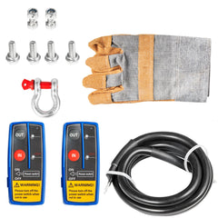 18,000 LBS Electric Winch, 12V Steel Cable Winch, Off-Road Towing Winch for ATV, UTV, Truck and Trailer