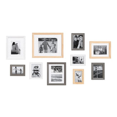 10-Piece Wood Gallery Wall Picture Frame Set, Decorative Photo Display Frames for Living Room, Bedroom and Home Decor