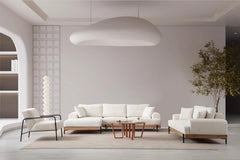 Eti Oak Left Ecksofa - Weiss