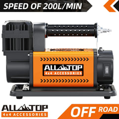 Air Compressor with Digital Pressure Gauge Tire Inflator Kit, 12V Portable Inflator 7.06ft/Min, Offroad Air Pump for Truck Tires, Heavy Duty Max 150 PSI for 4x4 Vehicle & RV