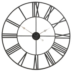 Modern Round Metal Wall Clock, Decorative Circular Hanging Clock for Living Room, Bedroom and Office