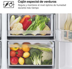 GSLC40PYPE - Frigorífico Side by Side, Serie 400, Clasificación E, 641 L, Inox Anihuellas