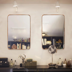 Wall Mirror Vanity Mirror, Bathroom Mirror with Rounded Corners, 1 Piece