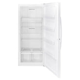 GE 21.3 cu. ft. White Upright Freezer with Exterior Adjustable Temperature Control