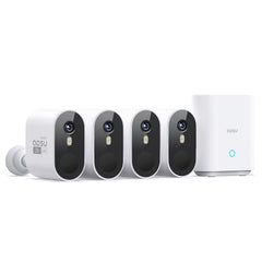 Wireless Outdoor Security Camera System – 2K HD, 166° Wide Angle, 100% Wire-Free, No Monthly Fees