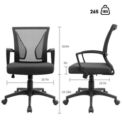 Ergonomic Mesh Office Chair with Lumbar Support, Breathable Computer Desk Chair