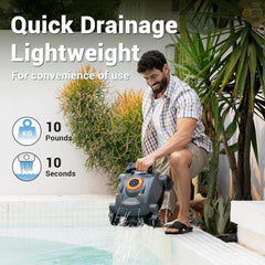 Cordless Robotic Pool Cleaner, Automatic Wall Climbing Pool Vacuum for Swimming Pool Cleaning