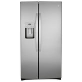 GE 36 in. 25.1 cu.ft. Stainless Steel Side-by-Side Refrigerator with FrostGuard Technology
