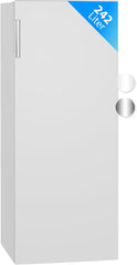 Bomann freistehender Vollraumkühlschrank | Standkühlschrank groß 242 Liter | inkl. LED-Beleuchtung | ideal für Getränke und Lebensmittel | Türanschlag