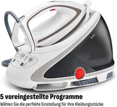 Tefal Dampfbügelstation Pro Express Ultimate, 7,7 Bar, 155 g/Min. Kontinuierlicher Dampf, 500 g/Min. Extra-Dampfstoß, 2600 Watt, Kalk-Kollektor,
