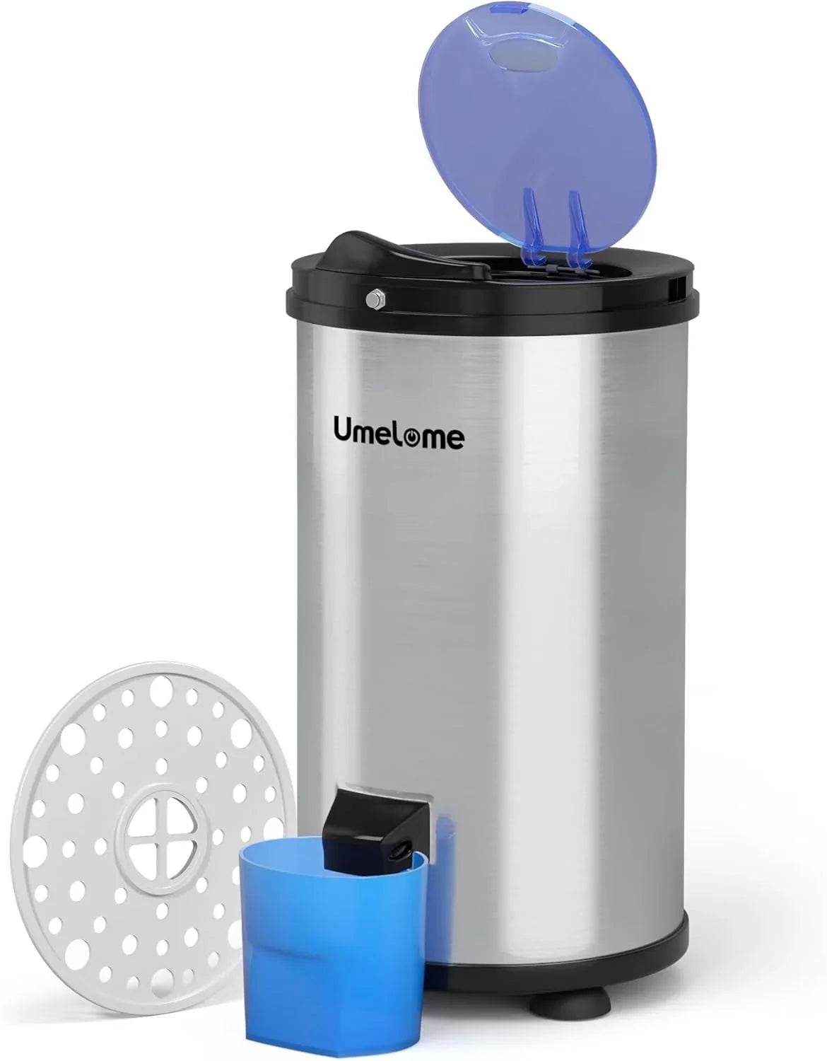 Wäscheschleuder 3200 U/min Umelome, 4KG, Energie-und Stromsparschleuder wäscheschleudern, Energieklasse A+++, Silber [Energieklasse A+++]