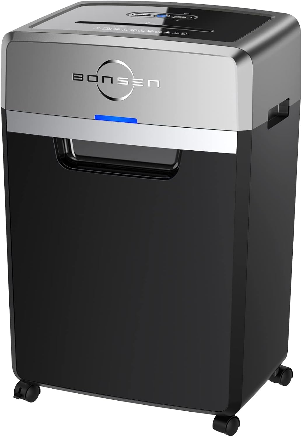 24-Sheet Cross-Cut Paper Shredder, 40-Min Continuous Run Time, 9-Gallon Basket, P-4 Security