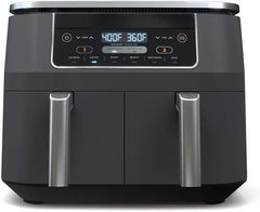 10 Quart 6-in-1 DualZone XL 2-Basket Air Fryer with 2 Independent Frying Baskets, Match Cook & Smart Finish to Roast, Broil, Dehydrate for Quick, Easy