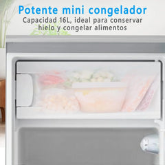 Midea Nevera pequeña 113L con Congelador - Mini frigorífico pequeño para la Habitación/Caravana/Camping - Mini Bar Bajo Consumo - Frigorifico Bajo