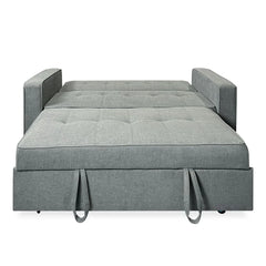 Sofá Cama De 2 Plazas Modelo Vienna Con Reposabrazos, Gris, Diseño Moderno, Práctico Y Funcional