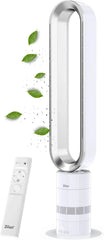 Zilan Turmventilator energiesparender BLDC Motor mit Fernbedienung Ventilator energiesparend oszillierend sehr leise Design Standventilator 10 Stufen