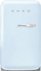 Smeg, FAB5LDPB6 Minibar Kühlschrank, Vintage, eine Tür, 34 l, Scharniere links, statische Kälte, 2 verstellbare Einlegeböden, Flaschenhalter und LED-