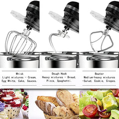 Aucma Stand Mixer, 6.5-QT 660W 6-Speed Tilt-Head Food Mixer, Kitchen Electric Mixer