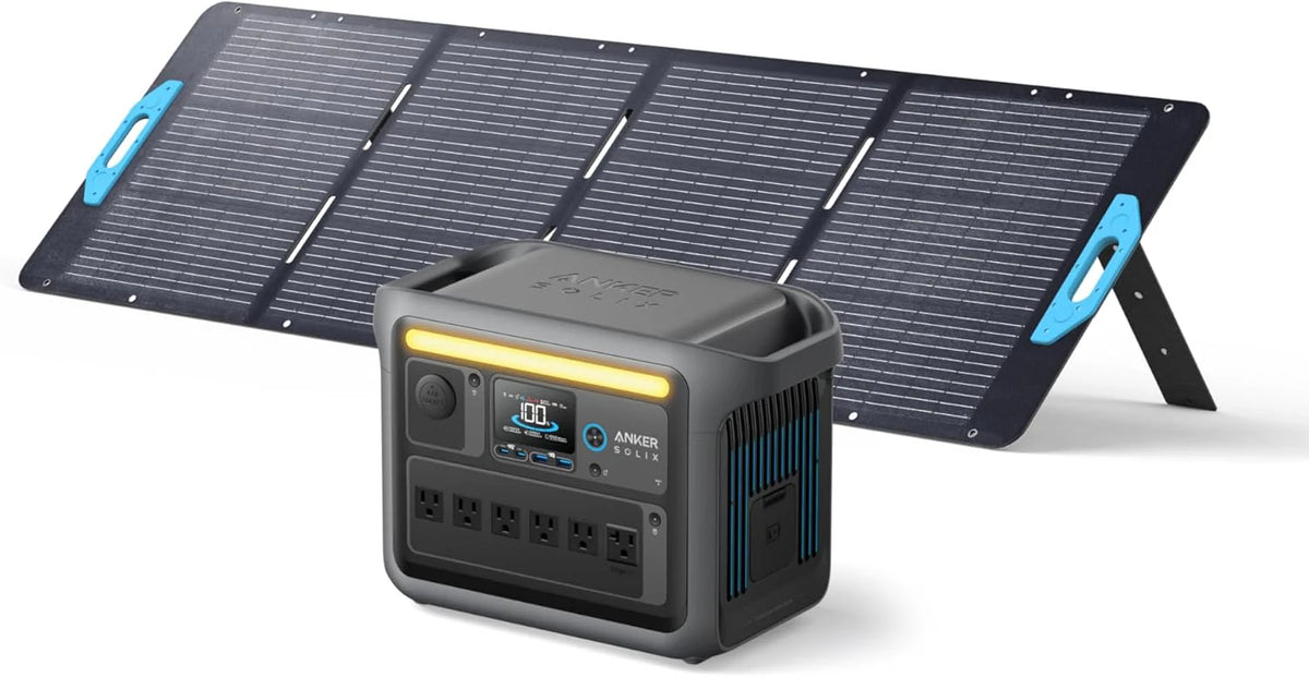 Portable Power Station, 1800W Rated Power, 2400W Peak Output, 1056Wh LiFePO4 Battery, Fast 58-Minute Full Charge, Solar Generator for Outdoor, Emergency and Backup Power