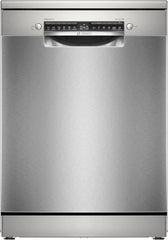 Bosch - Lavavajillas Libre Instalación, 60 cm, Serie 4, Home Connect, Motor EcoSilence, Acero, SMS4EMI06E