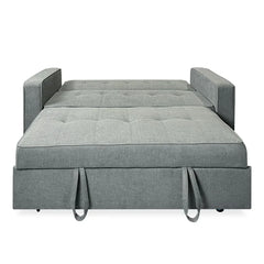 Sofá Cama De 2 Plazas Modelo Vienna Con Reposabrazos, Gris, Diseño Moderno, Práctico Y Funcional