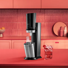 SodaStream Crystal 3.0 Wassersprudler mit 2x Quick-Connect CO2-Zylinder und 2x Glaskaraffen