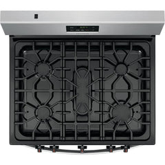 Frigidaire 30 in. 5 Burner Freestanding Gas Range in Stainless Steel FCRG3052AS