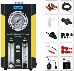 Smoke Machine Automotive Leak Detector,Evap Vacuum Smoke Diagnostic Tester,Pipeline Fuel Leakage Detector Compatible with 12V Vehicles
