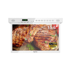 15.6" Smart Under Cabinet TV-White Kitchen TV