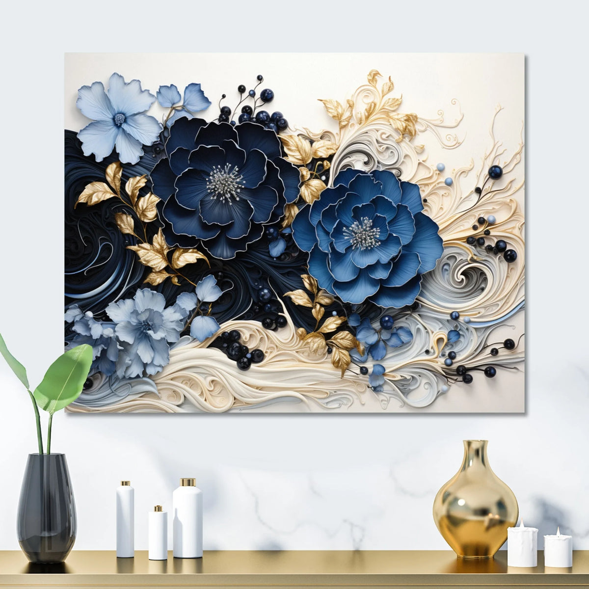 Abstract Spiral Metal Wall Art, Liquid Ink Inspired Decorative Wall Decor for Living Room