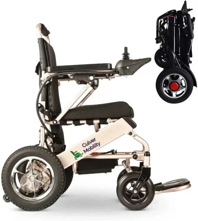 2025 Silla de ruedas eléctrica Culver Mobility, Scooter eléctrico motorizado, plegable y ligera, aprobada por la FDA, para viajes en avión (Regalo de