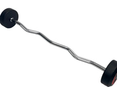 20LB-60LB Ruber EZ Curl Barbell Set (no rack)