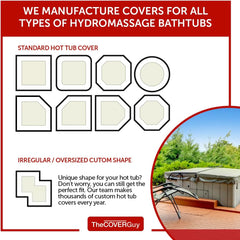Premium Custom Replacement Spa Cover – Tapered 6", 5", or 4" for All-Climate Energy Savings